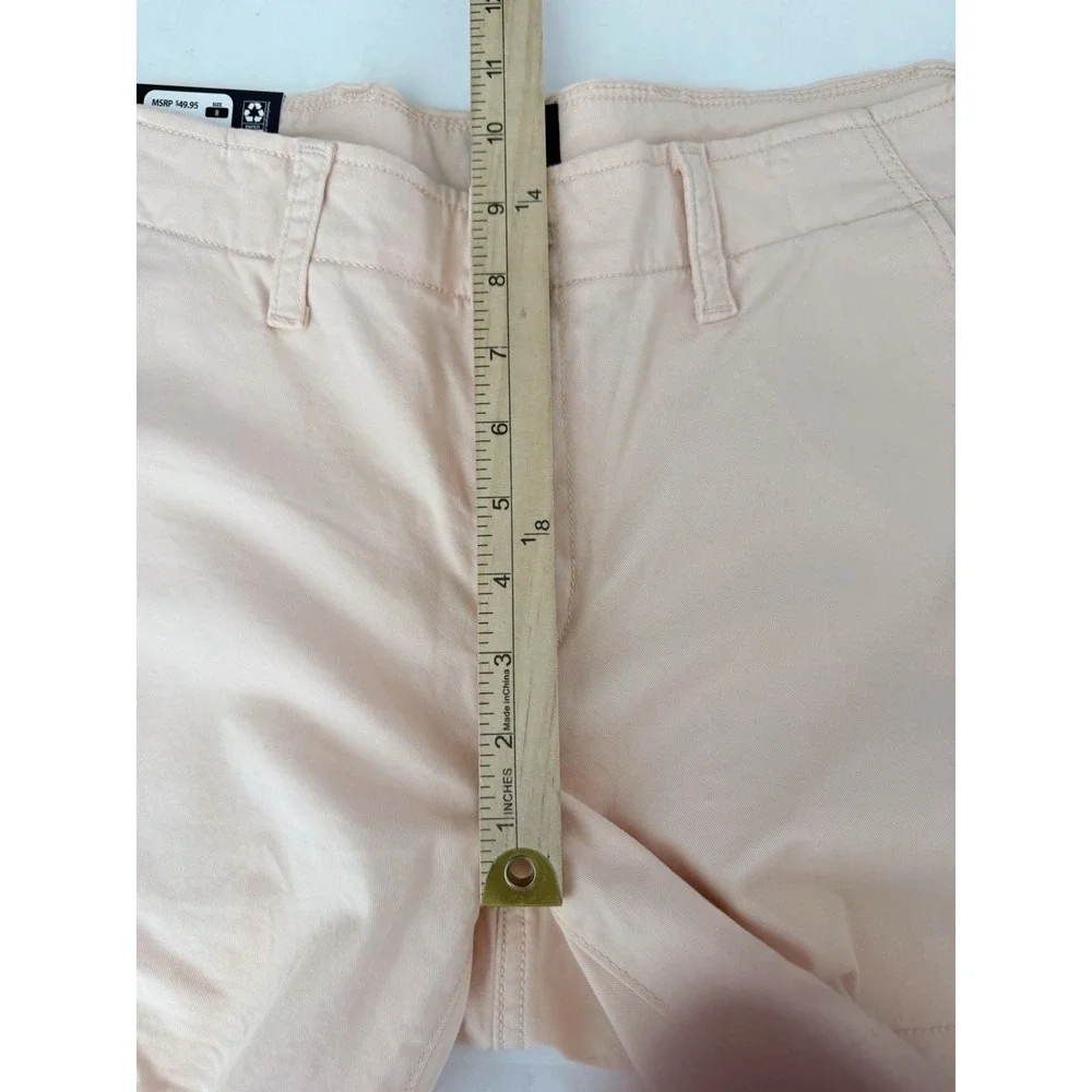 NWT Gap Classic Mid Rise Chino Shorts Womens 8 Peach Parfait 5